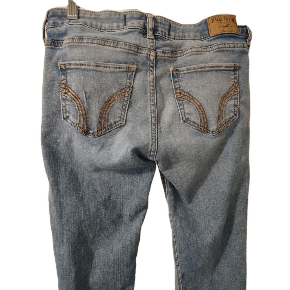 Hollister Jeans Women's Size 5 S Blue Denim  Skinny  Distressed Stretch  W27 L25 - Picture 11 of 15